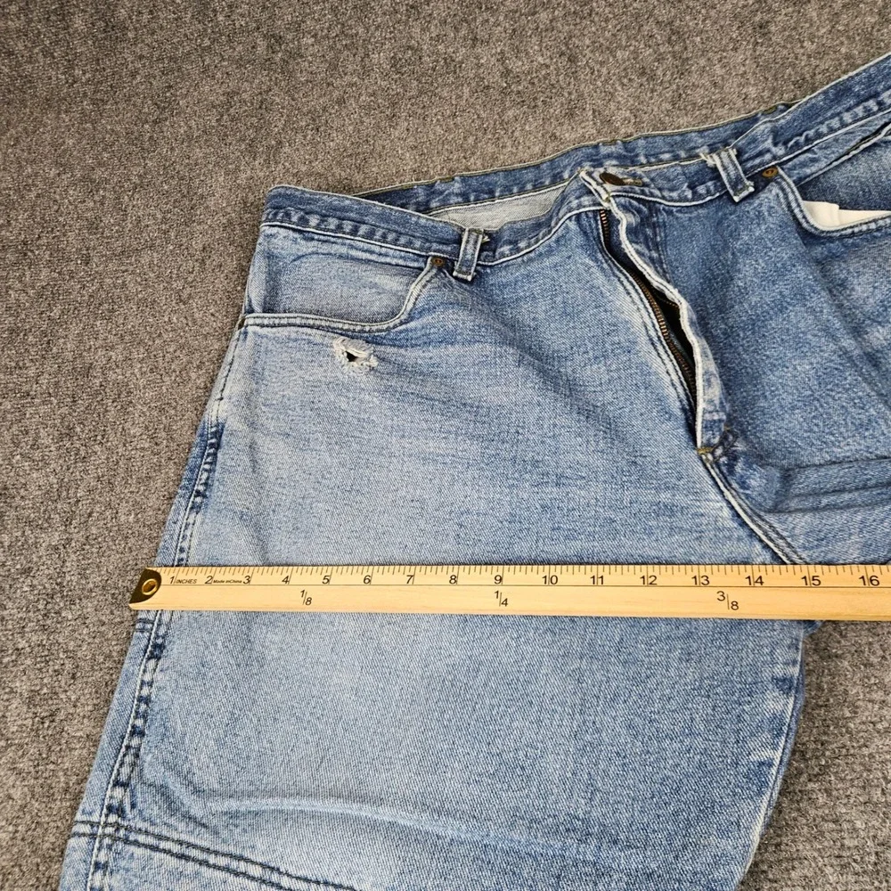 Draggin Jeans Kevlar Lined Motorcycle Riding Pants Light Wash Denim Mens 42x30